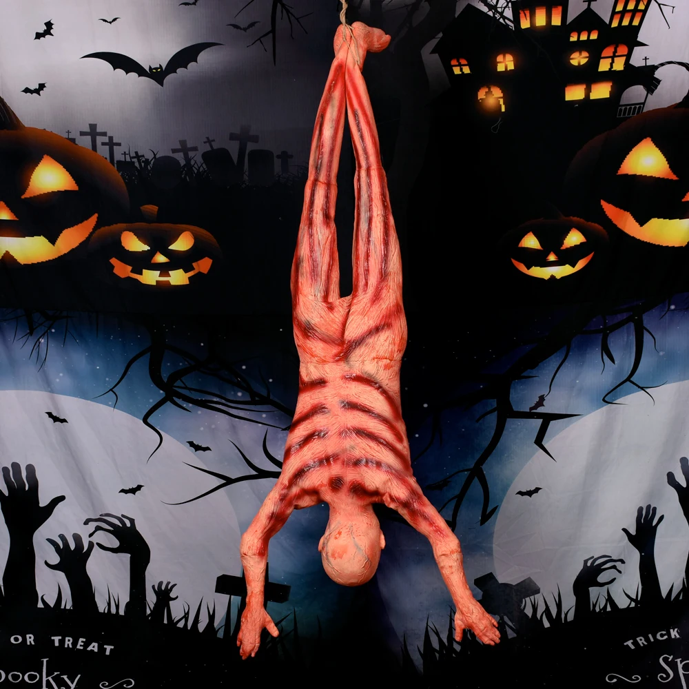 Halloween Xác Chết Đạo Cụ Giả Chết Cơ Thể Có Máu Vải Ngôi Nhà Bị Ma Ám Trang Trí Kinh Dị Cảnh Sắp Xếp