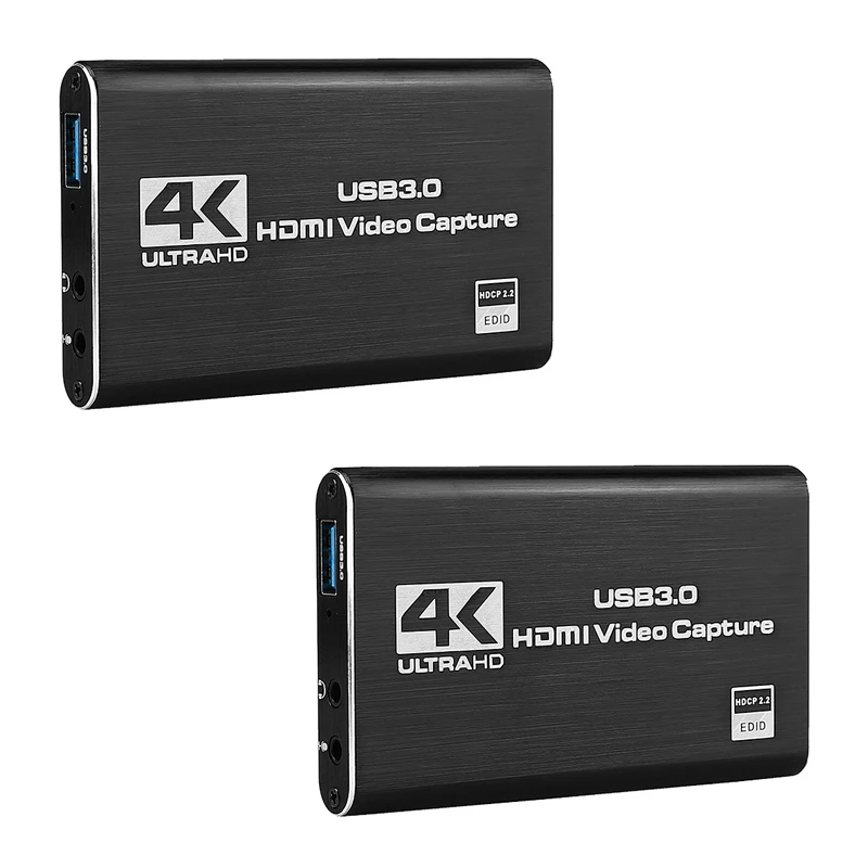 

2 шт., Карта видеозахвата, 4K, USB3.0, 1080P, 60 кадров в секунду