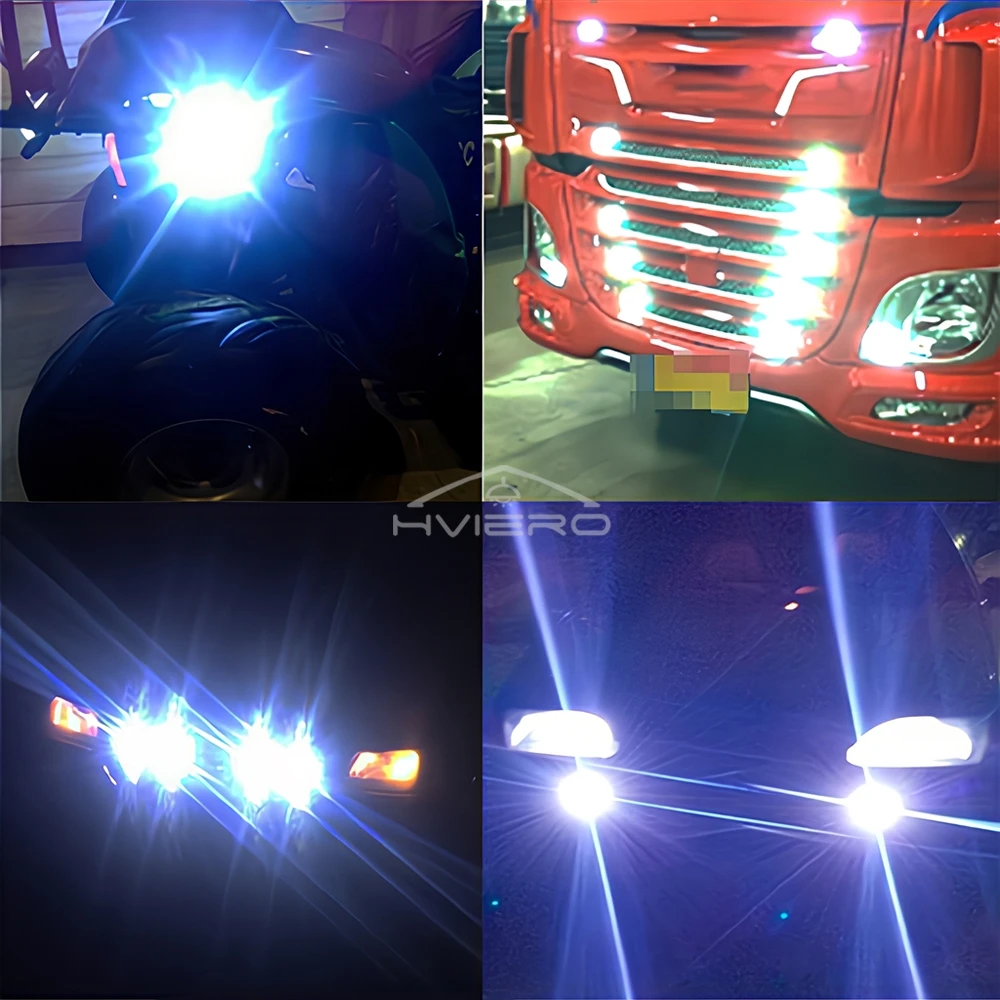 1X blanco rojo azul 18mm 23mm 12V luz de ojo de águila bombillas de respaldo de circulación diurna coche Auto Motor Led señal de giro lámpara de día