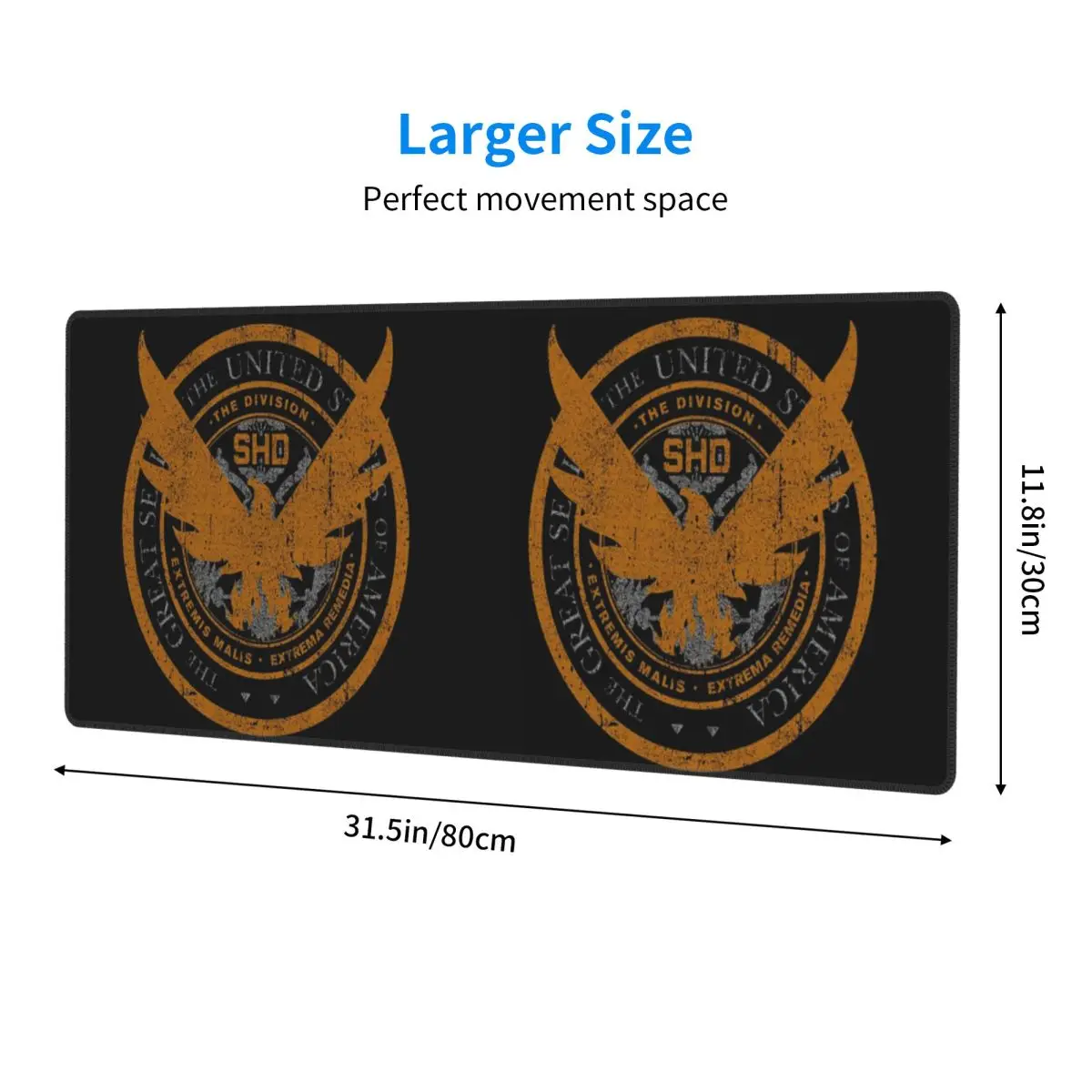 Large Mouse Pad Game Tom Clancys The Division SHD Seal Gamer PC Laptop Mats Keyboard Carpet Computer Gaming Desk Mat