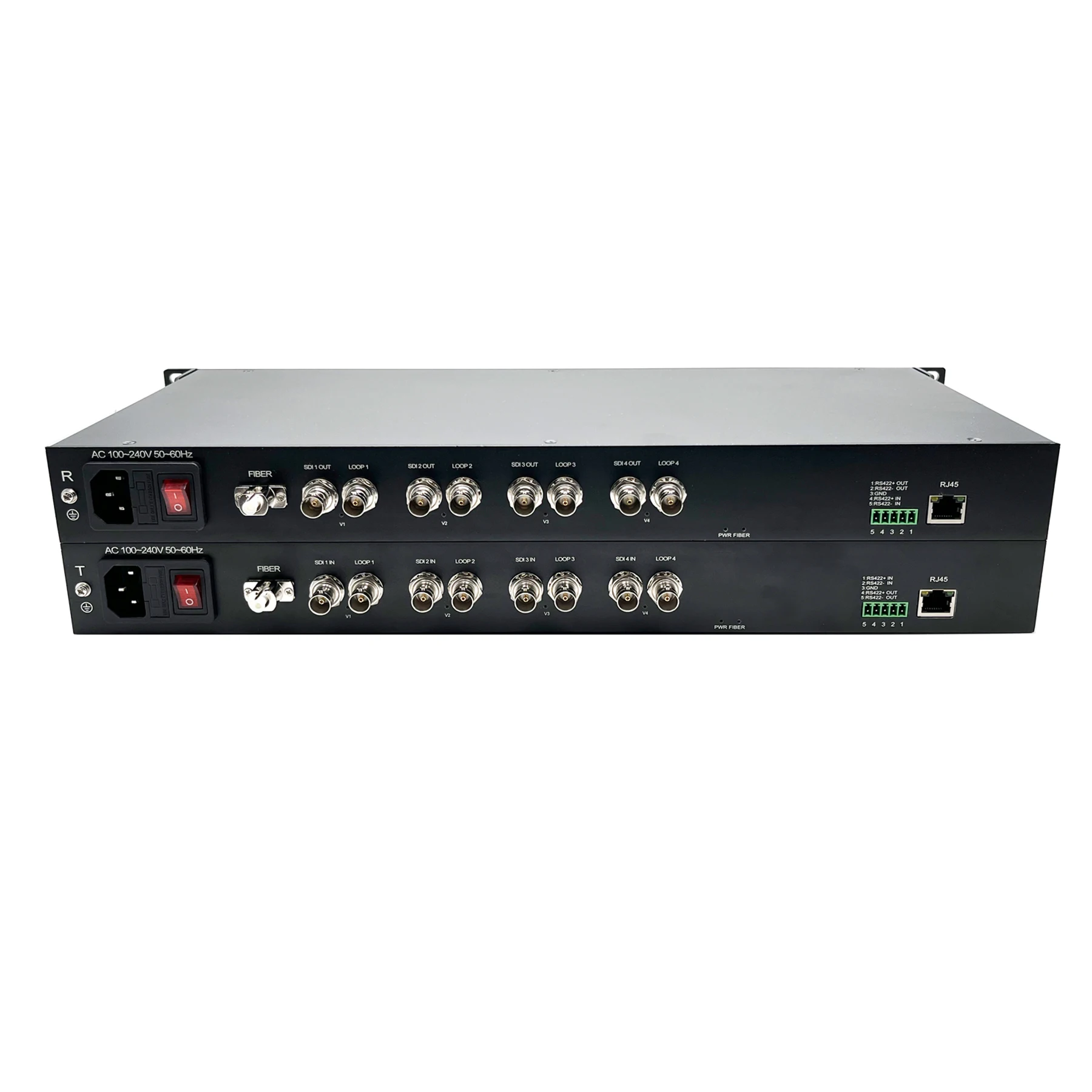 3G-SDI Video Audio Ethernet RS485 over Fiber Optic Converter Singlemode 20Km Uncompressed Broadcast Professional quality A set