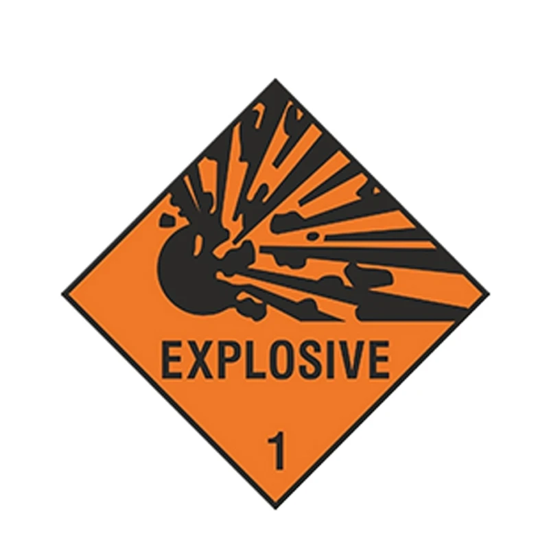 Explosion warning danger car cause explosion sign sticker motorcycle trunk helmet surfboard suitcase camper