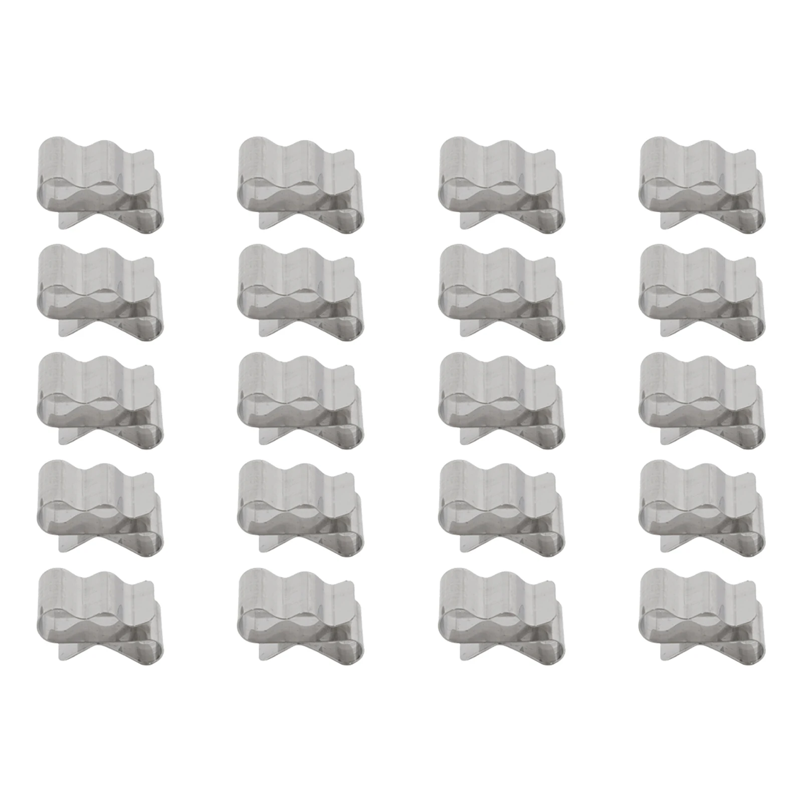 20/50pcs Stainless Steel Solar Panel Cable Clips Solar Photovoltaic Cable Clips Frame Wire PV Cable Clips Rack 1.88x1.25cm