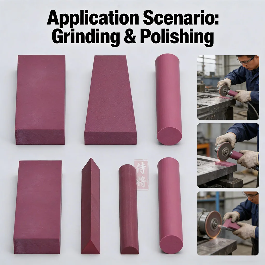 Ruby Oil Stones - High Hardness Mold Polishing & Knife Sharpening Whetstone Sticks