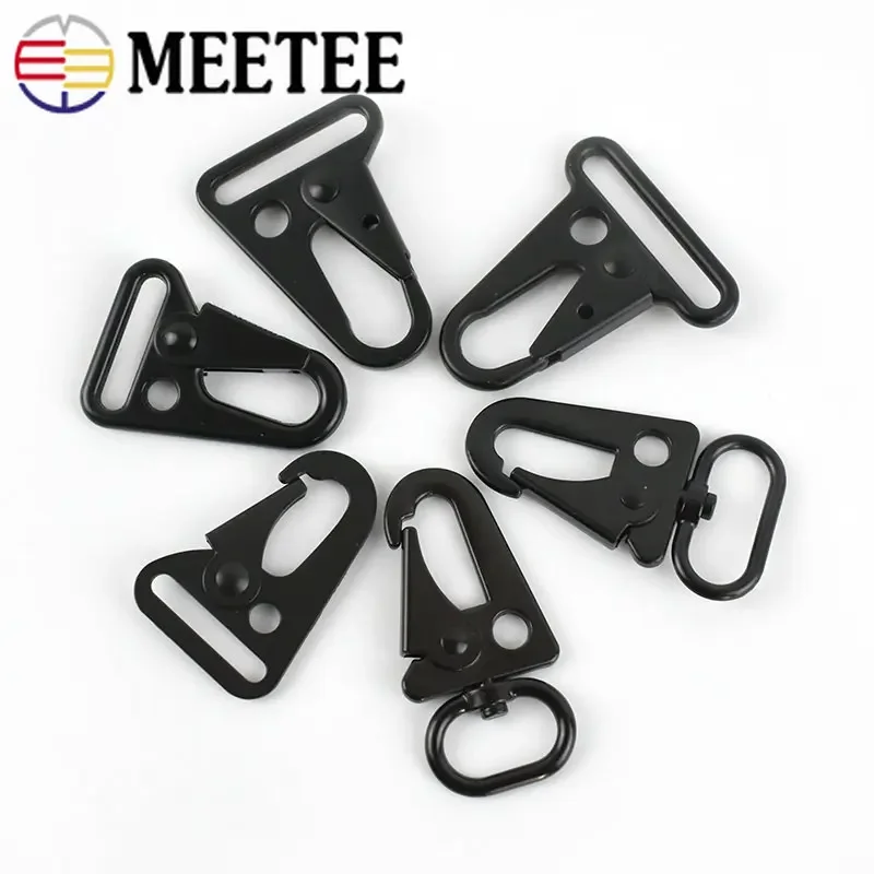 5/10Pcs 20/25/32/38mm Metal Buckle Bag Strap Lobster Clasp Backpack Webbing Dog Collar Trigger Snap Hook DIY Hardware Accessory