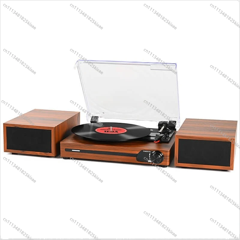 For Combined Classic 3-Speed Adjustable Mini Vinyl Gramophone Desktop Split Bluetooth USB Audio Belt Record Player