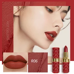 Matte Lipstick, 18-Color, Long-Lasting, Non-Stick Cup, Fade-Resistant, Velvety Texture, Luxurious Hydrating Lip Makeup For All-D