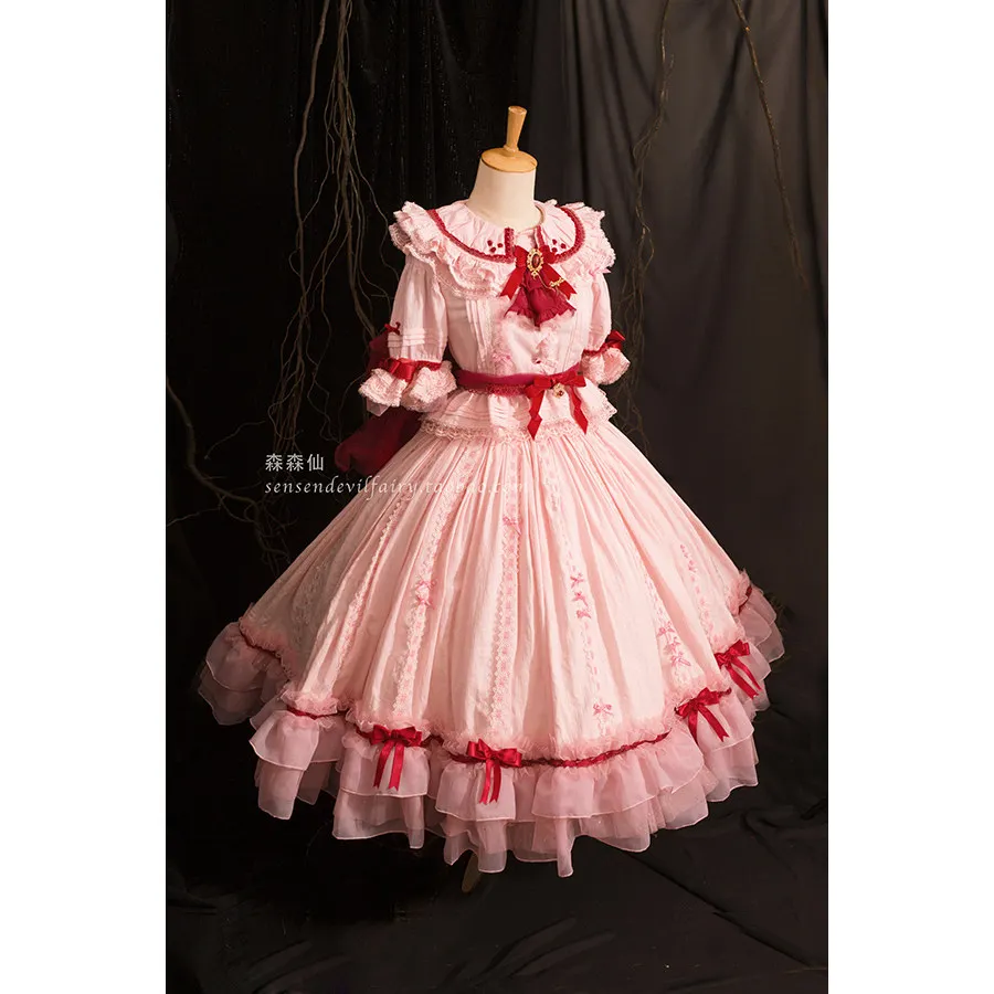 

Костюм для косплея Remilia Scarlet на Хэллоуин, рождественскую вечеринку, комиксы, размер S-XL, новый проект, красно-белое платье