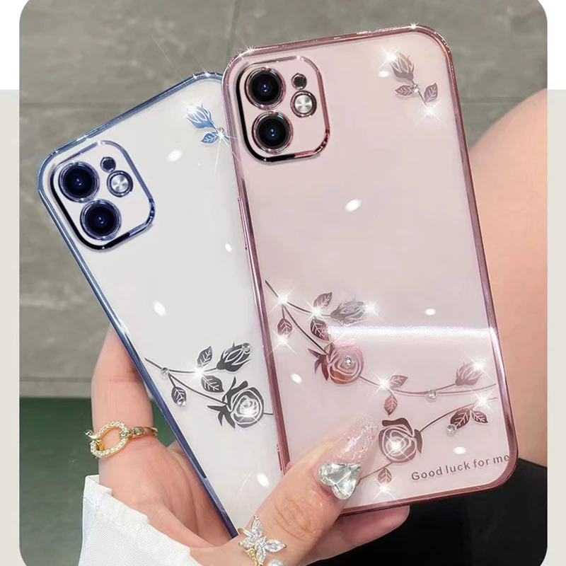 Glitter Rhinestone Phone Case for Funda Motorola MOTO Edge 40 Neo Edge 30 Pro Lite X30 S30 Cases Bling Transparent Back Cover