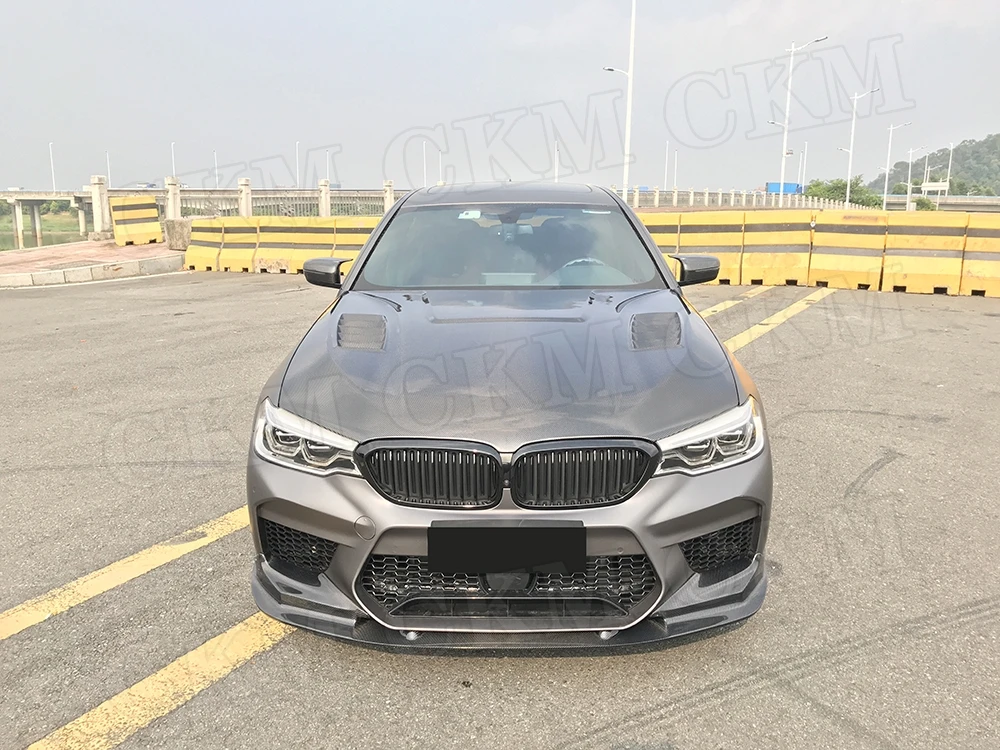 

for 5 Series Dry Carbon Fiber for BMW G30 F90 M5 Sedan 4-Door 2017 - 2020 Engine Bonnet Car FRP Hood Cover Bodykit Car Styling