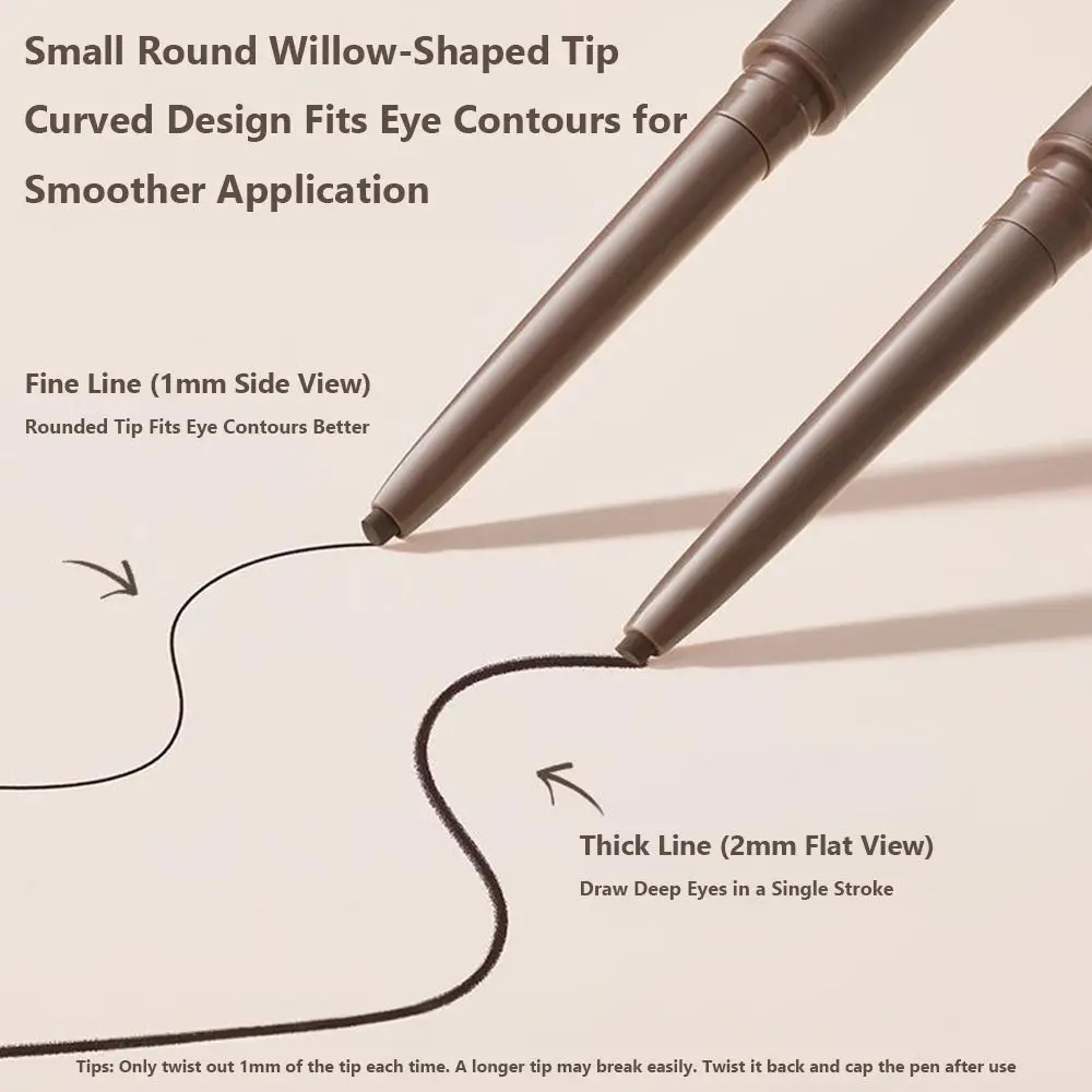 鮮やかな発色 スリムジェルアイライナー 大胆で鮮明な一日中着用できるウォータープルーフアイライナー ファインチップロングラスティングアイライナー