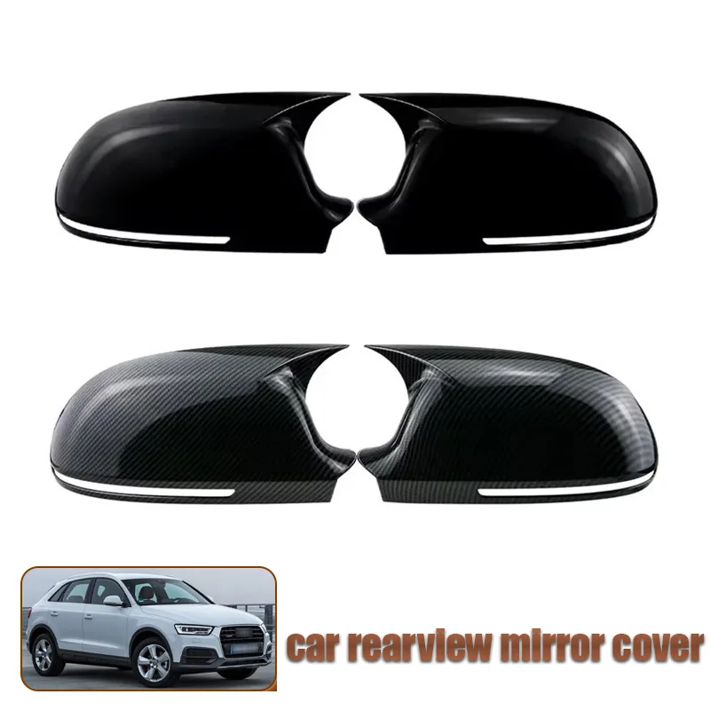 

For 07-17 Audi A3 A4 A5 A6 A8 Q3 reverse mirror shell cow horn rearview mirror cover adhesive version