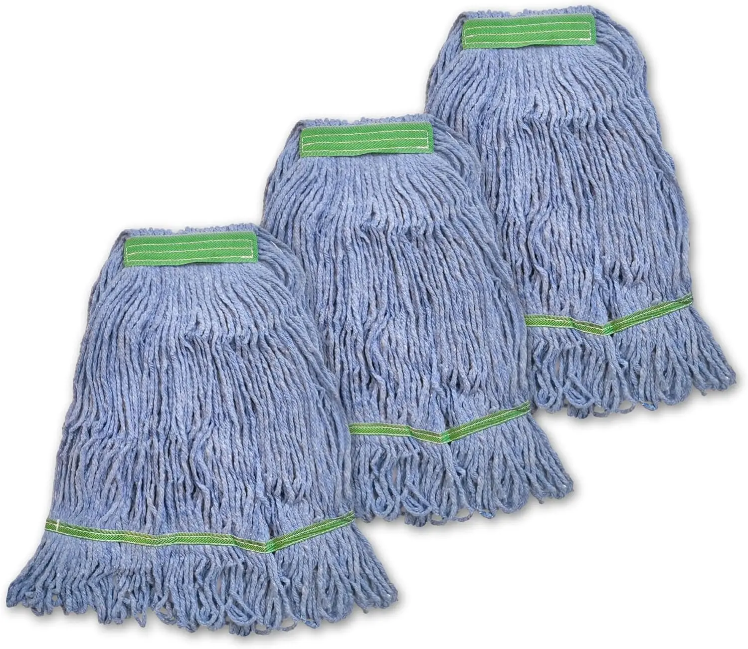 

Сменные насадки для швабры Heavy Duty, 3 шт., промышленные, синие, хлопковые, для коммерческой и уборочной чистки полов