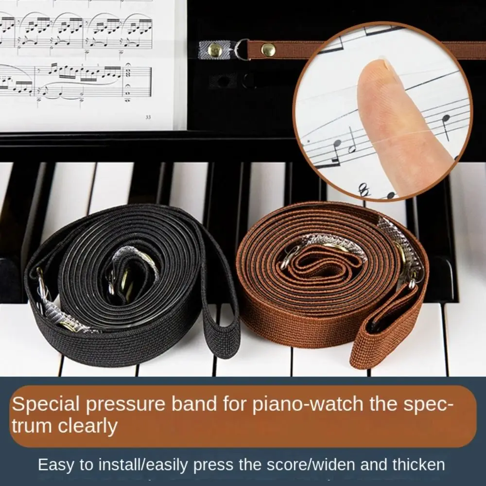 Music Book Music Book Pressure Band Transparent Practice Music Sheet Clip Visible Band Piano Music Book Clip Strap Piano