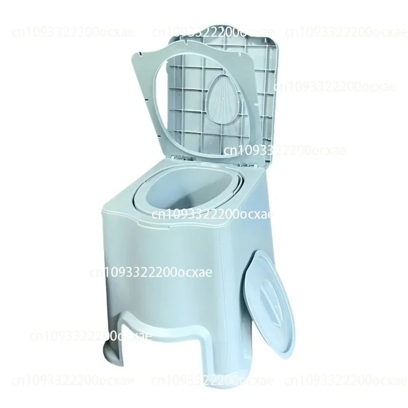

Bedside Potty Heightened Plastic Toilet Mobile Toilet Stool Toilet Chair Safety Thickening Integrated