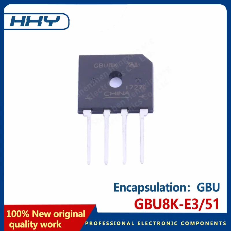 10PCS GBU8K-E3/51 rectifier bridge package GBU