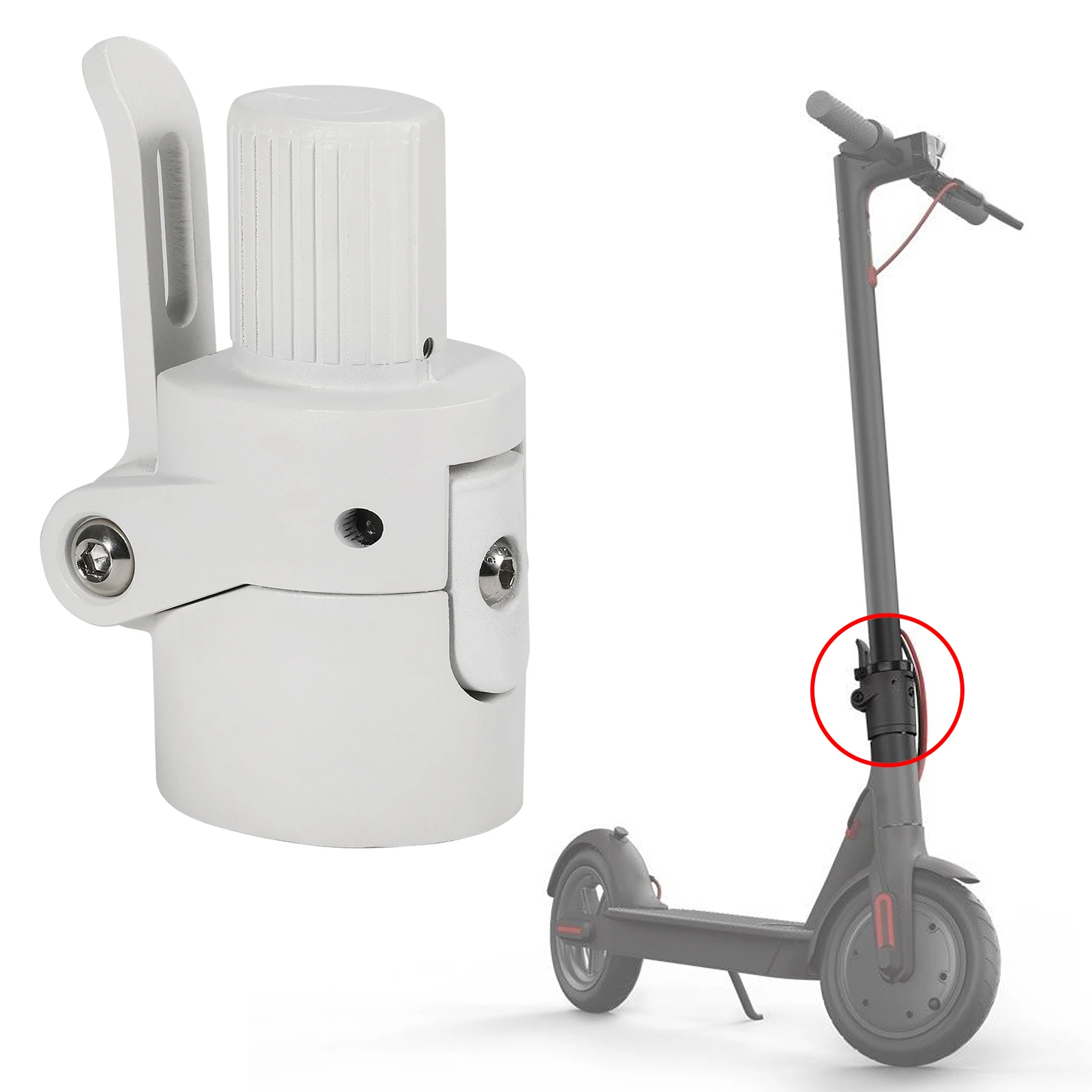 Folding Pole Base Solid Metal Foldable Pole Base Replacement For Xiaomi M365 Electric Scooter Screw Accessory