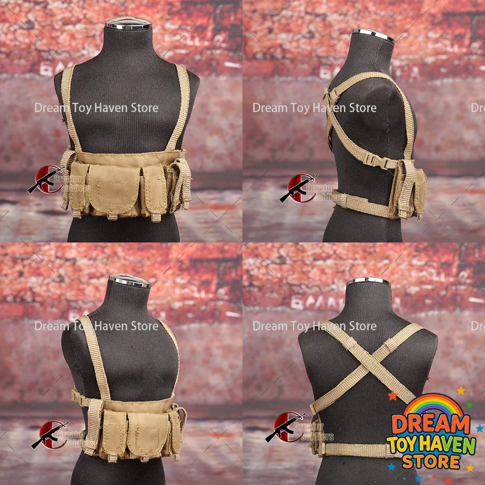 

1/6 Scale Soldier Tactical Vest Special Forces Combat Hanging Tank Top Accessory Fit 12Inch Action Figure Soldier Dolls