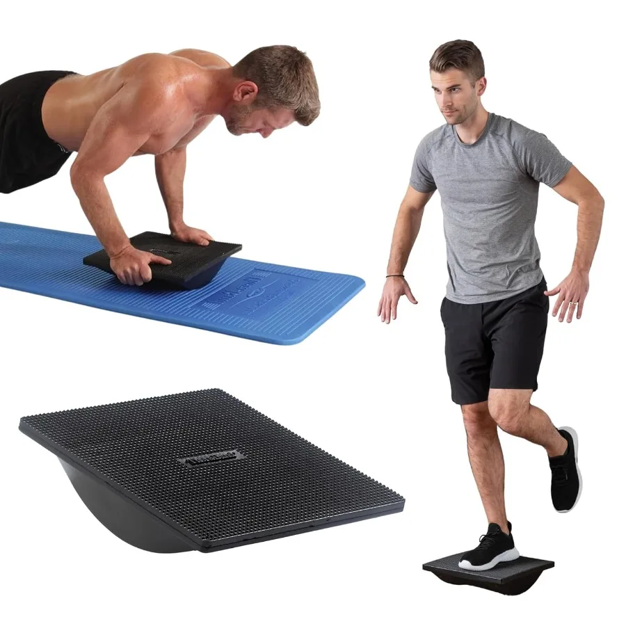 THERABAND Rocker Board Stabilitäts- und Balance-Trainer, seitliches Wobble-Board für die Entwicklung der Kernkraft, Physiotherapie, Rehabi