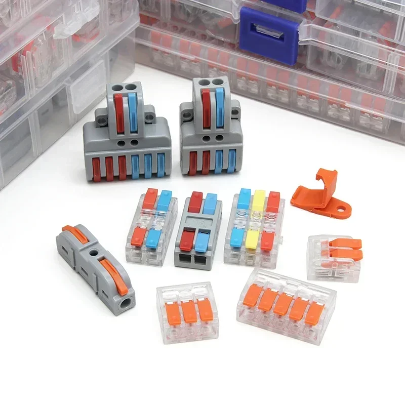 Boxed Push-in Electrical Wire Connector Terminal For Cable Connection Block Universal Fast Wiring Cable Connectors