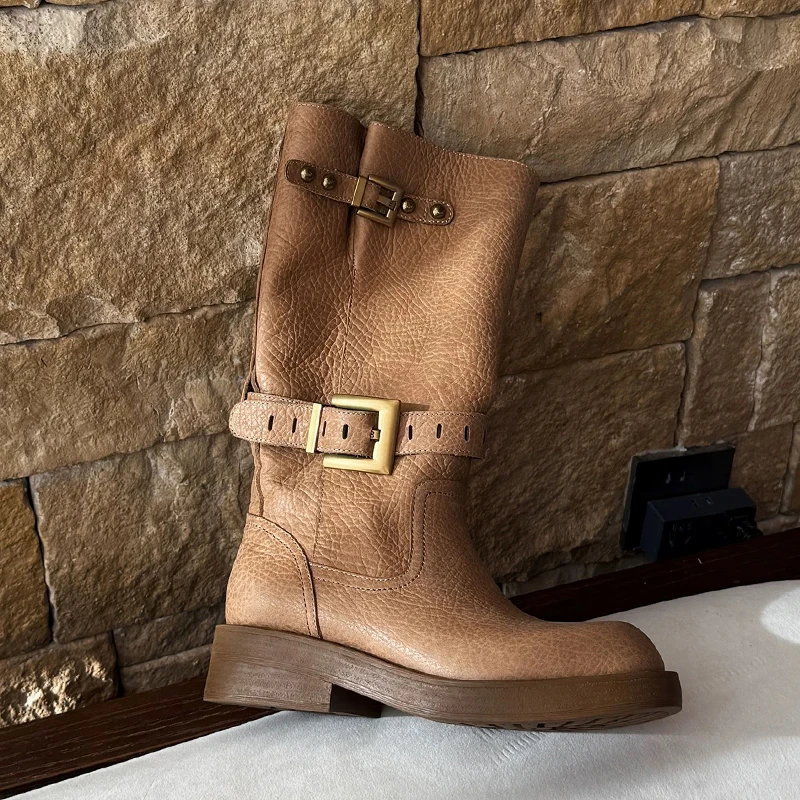 

Designer Women's Ankle Boots Fashion Mid Heels Shoes Dress Woman Short Boots Winter Designer 2025 Sport Chelsea Botas De Mujer