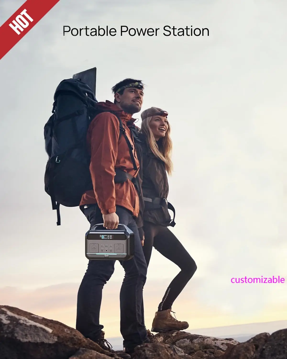 

Portable Power Station 600W (1200W Surge), 576Wh (180,000mAh) Solar Generator,LFP Battery 1Hour Fast Charging, 100W USB-C Output