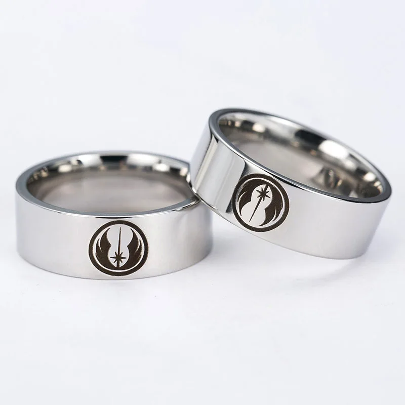 Star Wars Rings Holder Trek Spaceship Vengeance Replica Warships Model Metal Ring Finger For Fans Party Gift