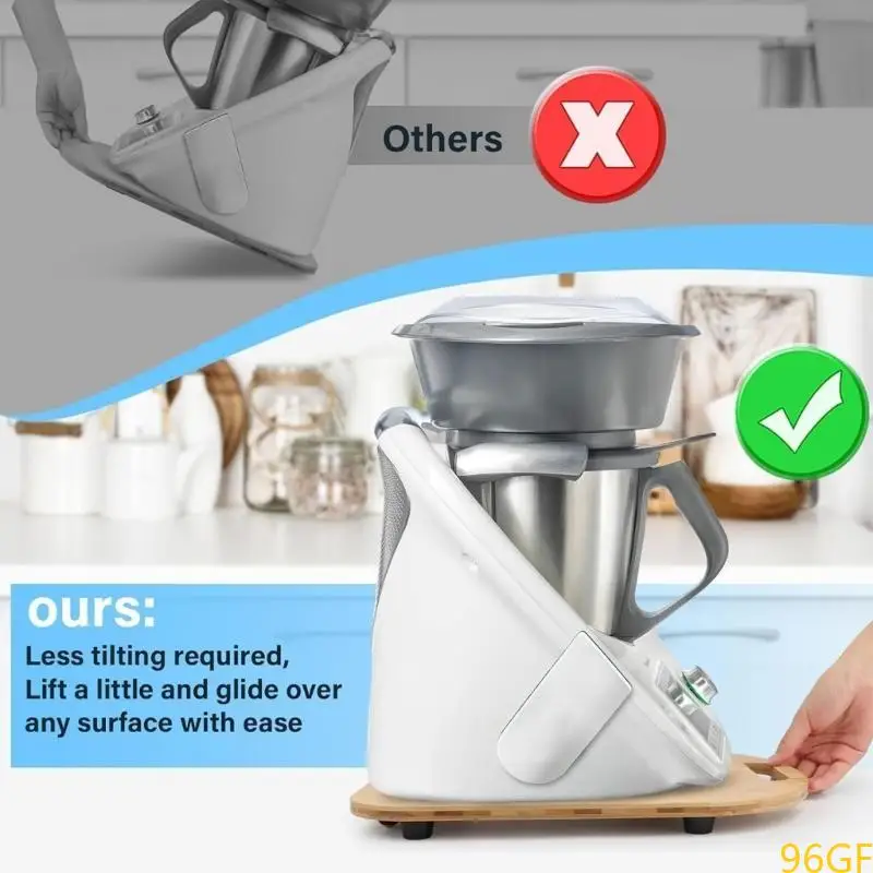 96GF ไม้ร่อนสไลด์สไลด์เครื่องใช้ในครัวเครื่องเลื่อนเครื่องใช้สำหรับการปกป้องเคาน์เตอร์และเครื่องใช้ที่เคลื่อนที่ได้อย่างง่ายดาย