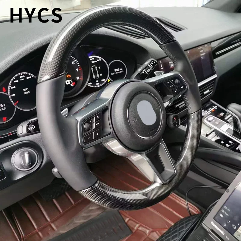 Popular Upgrades Car Interior Carbon Fiber Steering Wheel For Porsche Panamera 970 971 Cayenne Macan 996 997 718 991 911