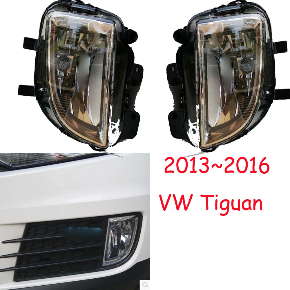 

Автомобильный бампер, фара для Volkswagen Tiguan, противотуманная фара 2013 ~ 2016y, автомобильные аксессуары, галогенная противотуманная фара для VW Tiguan, 1 шт.