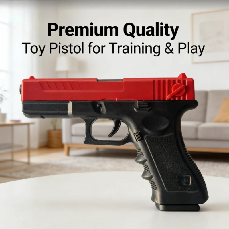 

G17 Alloy Structure Soft Bullet Toy Gun, Realistic Shooting Experience with 7-8mm Rubber Bullets, Excellent Kids Birthday Gift
