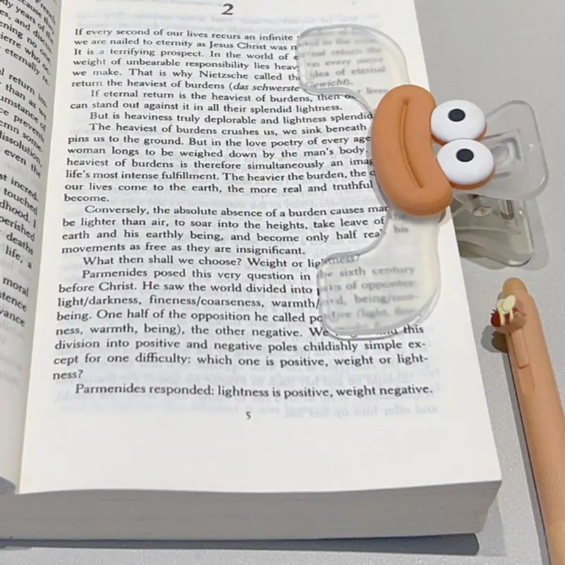 Book Clips For Reading Toothbook Clips Bag Clamps Cute Cartoon Portable Clip Binder Practical Food Storage Packages Clips For