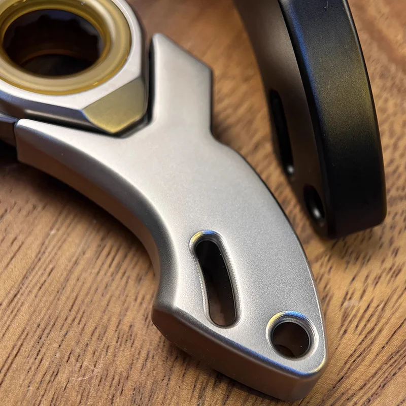 GoBiggeR Sinian Push Slider Stainless Steel Handle Parts EDC Slider Fidget Toy Fidget Spinner Handle Accessories