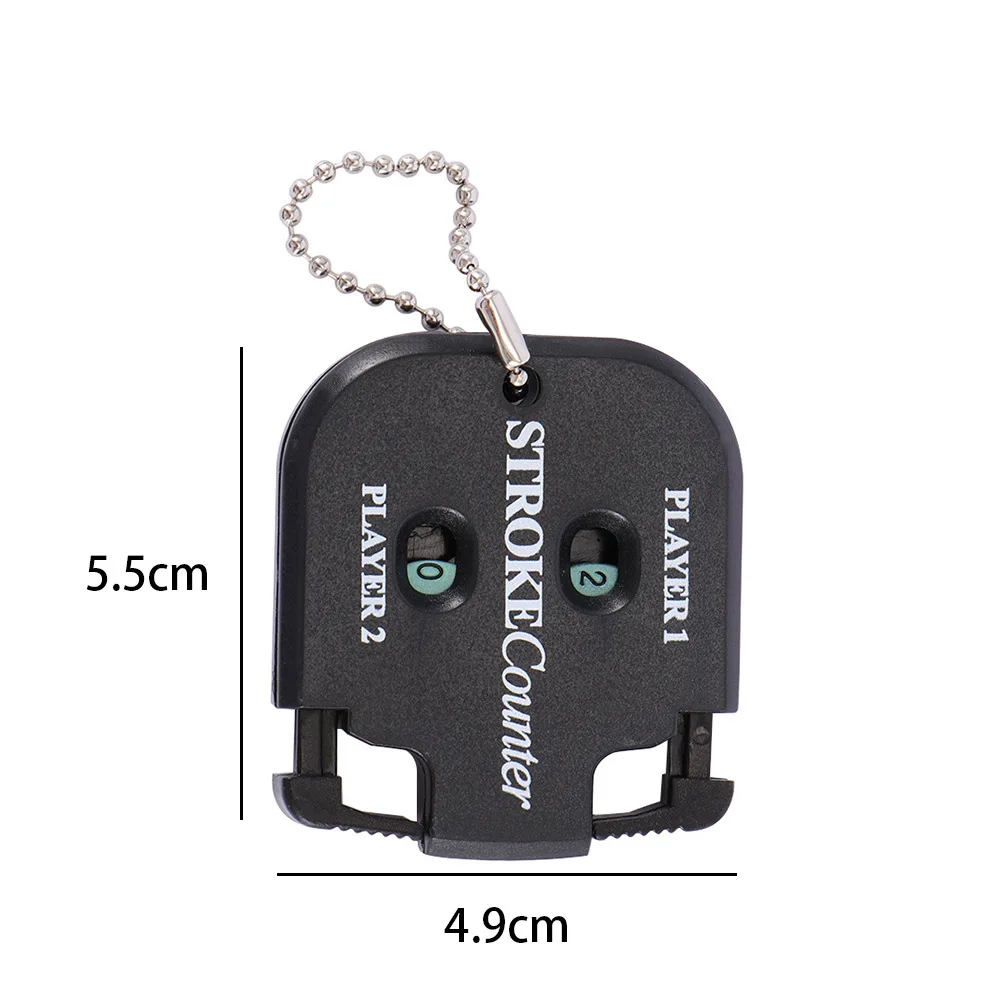 1Pcs Zeroable Mini Handy Golf Shot Count Stroke Putt Score Counter Two Digits Scoring Keeper With Key Chain Easy Return To Zero