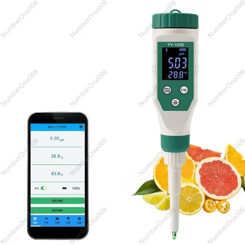 

YY-1030 Bluetooth Digital Display Electronic PH Meter Baby Food Supplement PH Tester Old Face Cheese Cosmetics Ph Detection