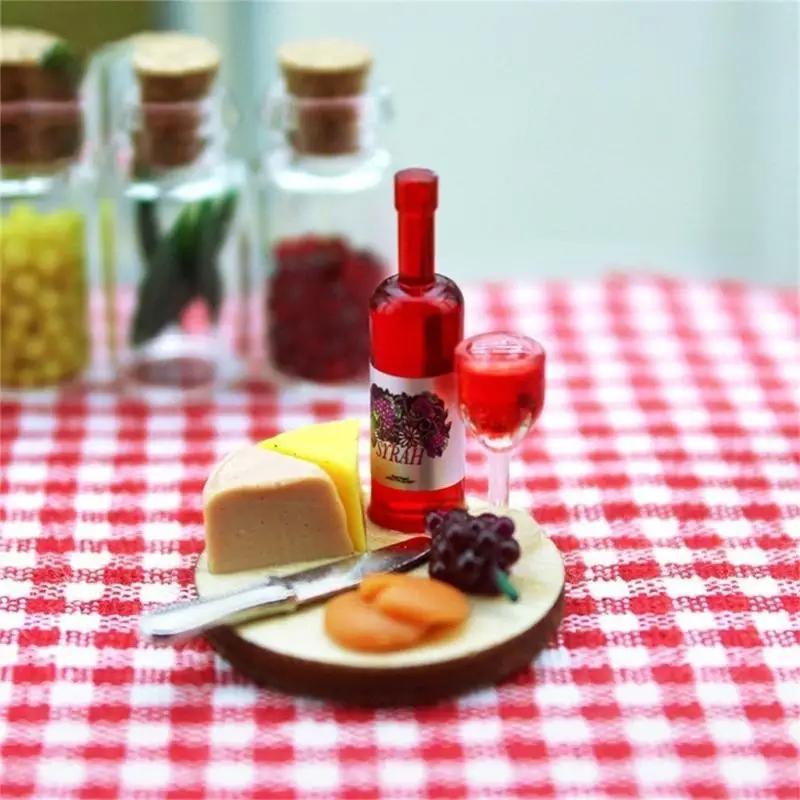 Miniaturowy ser i zestaw desek mini lalki kuchenne akcesoria żywnościowe L8RB