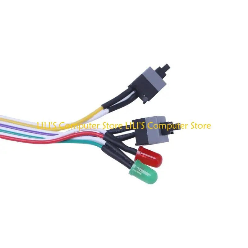 A52B ATX PC Compute Power Cable 2 Power Cable 2 ON/OFF/RESET para LED LUZ 65