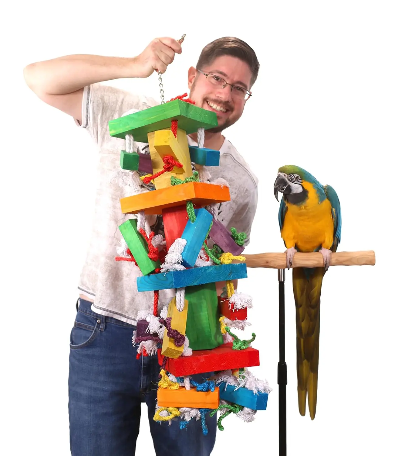 Tropical Stack XXL Parrot Toy - Huge Parrot Toy for Hyacinth and GreenWinged Macaw