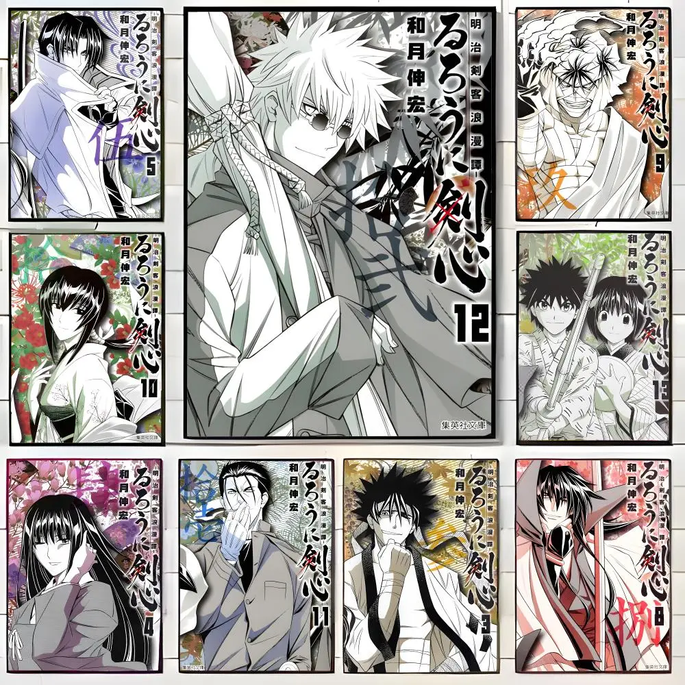Manga Historical Rurouni Kenshin Poster Wall Art Print Decorative Mural Home Decor Gift Unframed