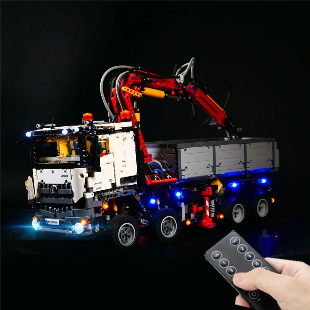 LED Light For 42043 20005 Technical Car The Arocs 3245 Lamp Building Blocks Bricks  (Not Include Block Model)