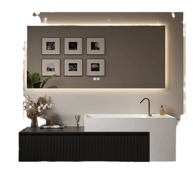 

Art pure acrylic integrated bathroom cabinet hot bending integrated basin hand washbasin combination