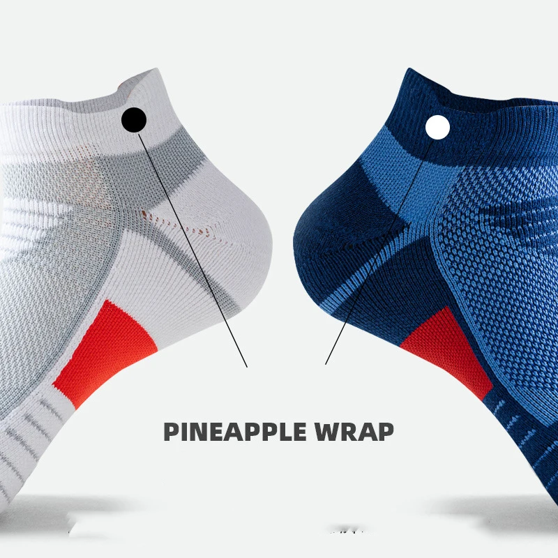 Calcetines deportivos para hombre, medias gruesas con absorción de golpes, transpirables, para correr, baloncesto