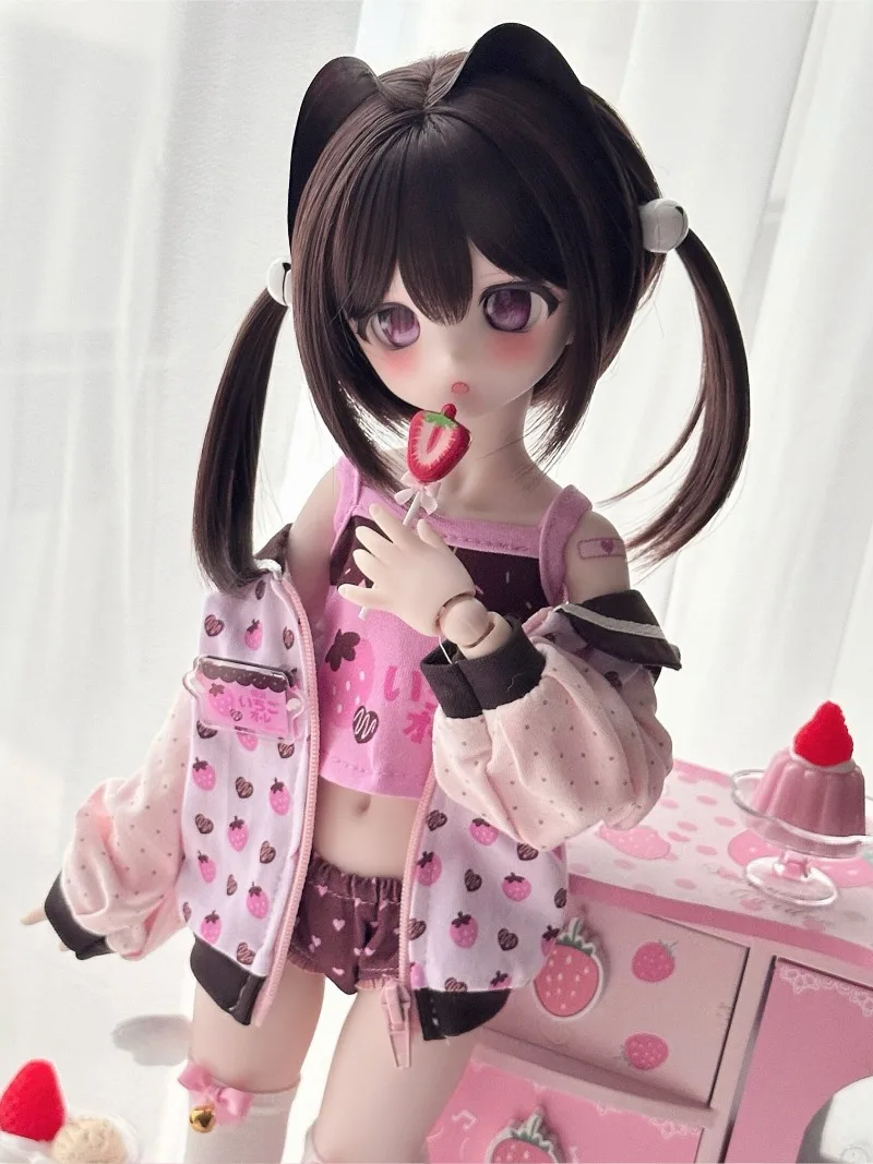 BJD MDD 1/4 Doll Clothes 1/4 Normal, Chubby 1/4 Dali Wear Coat Vest Underpants Badge Outfits Dolls Accessories Ball‑Jointed Doll