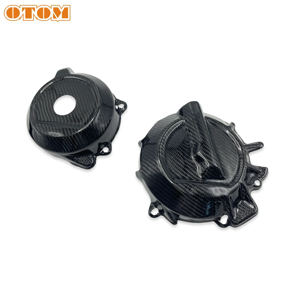 OTOM Motorcycle Clutch Ignition Cover Carbon Fiber Protector For KTM 790 890 ADVENTURE Rally DUKE Engine Guard