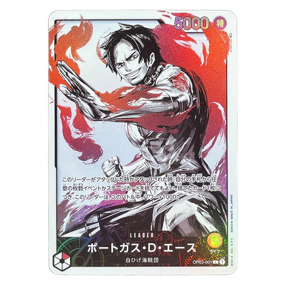 ONE PIECE Leader Card Proxy Japanese Charlotte Arlong Portgas D.Ace Issho Sanji Game Cards Foil Cards Game Collection OPCG PROXY