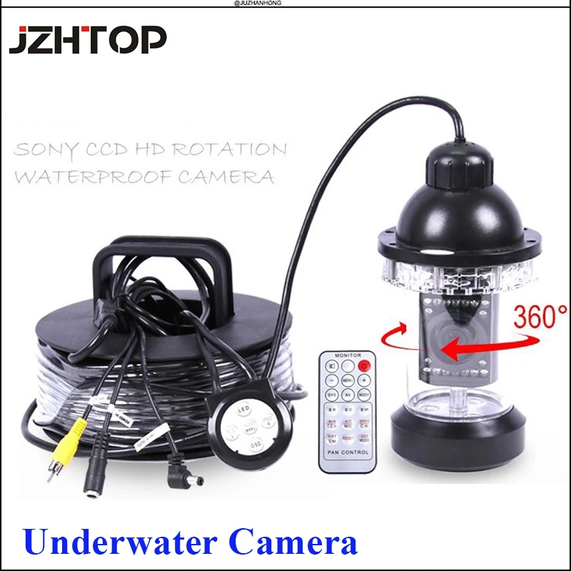 

360 Rotation Underwater Video Camera With 100M Cable Waterproof Fishing Fish Finder Inspection CCTV Camera