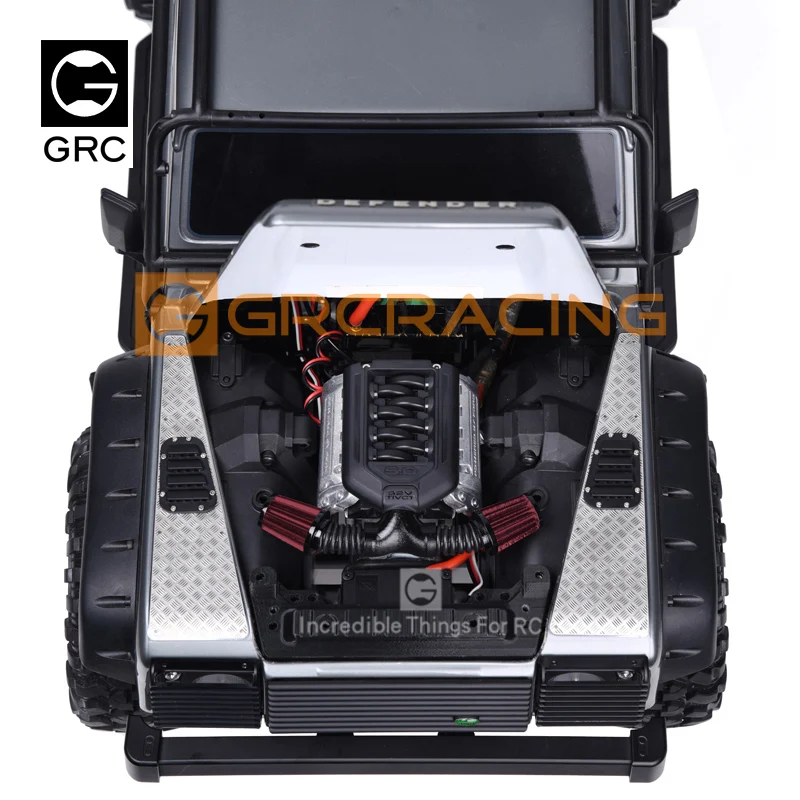 Przód silnika skrzynia biegów GRC G2 # CNC dla TRX4 Defender Bronco Benz G500 G63 K5 blezer Sport # GAX0033