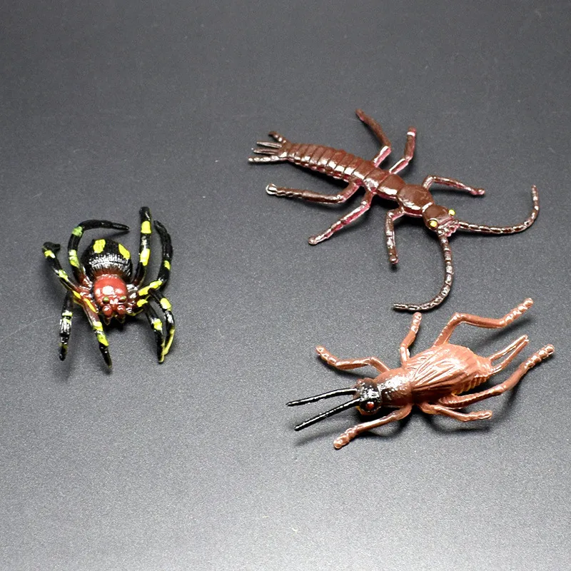 12pcs Oenux Wild Insect Animals Model Set Butterfly Scorpion Mantis Cicada Action Figures Miniature Kid Education Halloween Toy