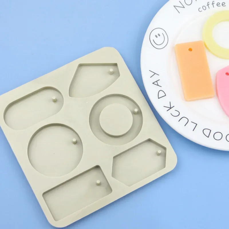 6 Cavity Irregular Shap Silicone Cake Mold for Baking DIY Muffin Mousse Ice-creams Chocolate Tool Handmade Jewelry Pendant