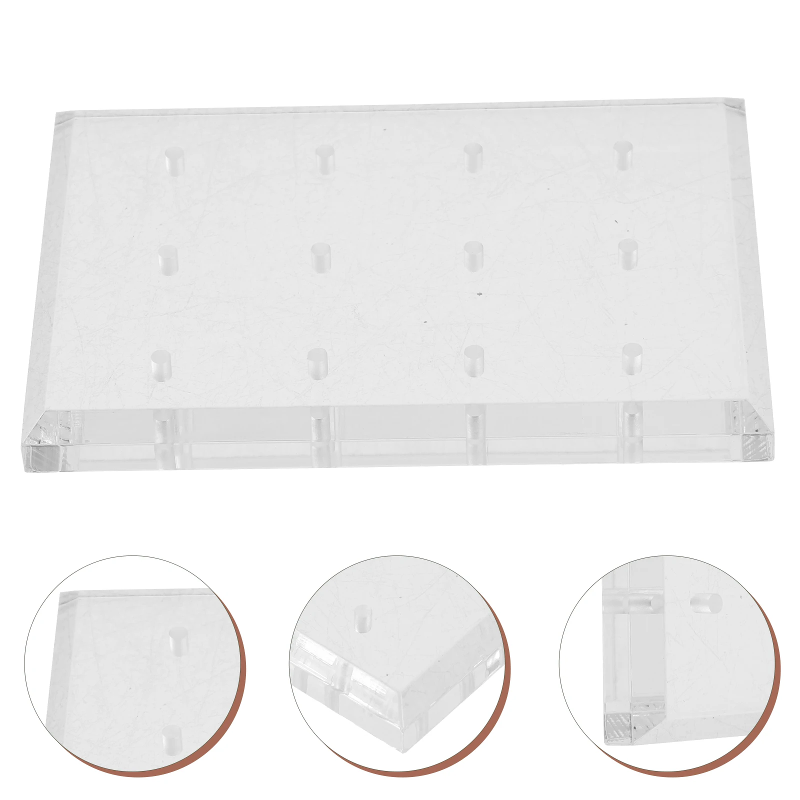 1 stücke Nagel Bohrer Display Rack Acryl Mehrere Slot Organizer Für Maniküre Werkzeuge Nail art Zubehör Halter Schleifen Kopf